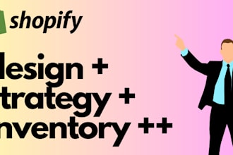 design your entire shopify store, including redesigns and content