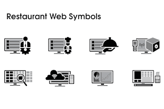 create any symbols and icons for your website and menu