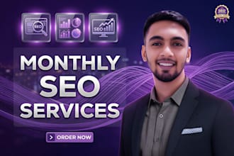 do complete monthly SEO service for wordpress, shopify website