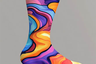 create socks design according to your requirement