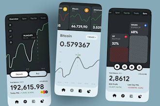 do mobile app UI design in figma with prototype wireframe