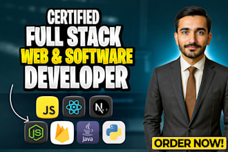 I will be full stack, frontend web developer, software developer, website development