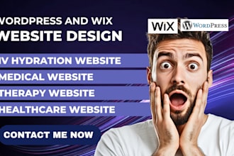 design iv hydration website iv therapy website medical website healthcare