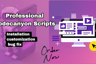 install, customize, and fix bugs for codecanyon scripts