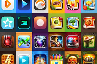 do minimalist app logo design with app icon