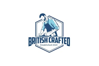 make minimal british crafted woodworking logo