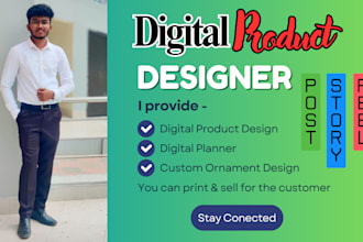 design digital planner, products with premium canva editable