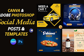 design eye catching social media post templates