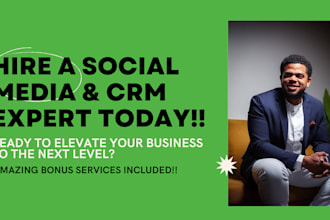 do social media management, ads expert for hospitality wellness fitness ngo CRM