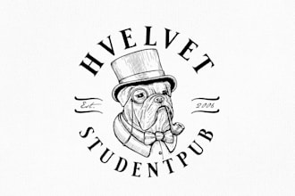 design wonderful velvet student pub logo