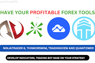 develop custom trading bot for ninjatrader 8, thinkorswim, tradingview and atas
