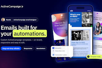 design a professional active campaign email template