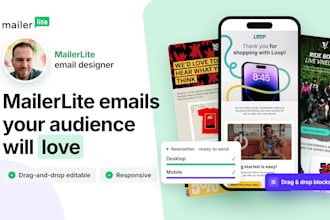 design a professional mailerlite email template newsletter