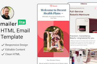 design a professional mailerlite email template newsletter