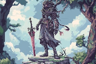 create pixel art characters for video games