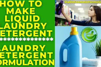 make product formulation of detergent soap laundry and toiletry products