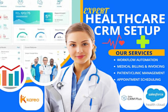 do salesforce health cloud for healthcare zoho telehealth kareo doctoriala crm