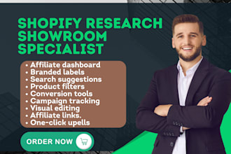 setup shopify research showroom doofinder langify refersion pagefly easyship app