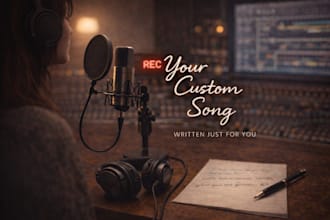 write and produce a personalized custom song for you