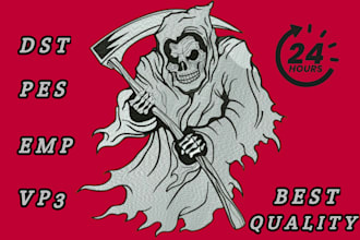 embroidery digitizing, logo, digitize image for embroidery in dst, pes, emb