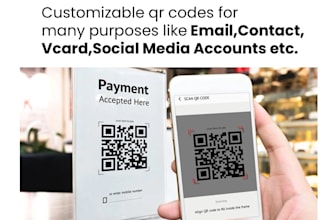 custom qr code design and PDF files