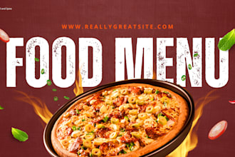 do your any food poster and menu design