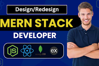 be your mern developer with react and nodejs