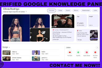 build verified google knowledgepanel for personal and company