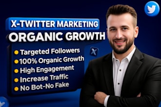 manage and twitter x marketing organically