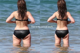 photoshop weight loss, professional results