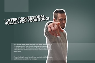 to rap a professional 16er verse for you