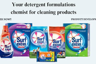be your detergent formulations chemist for cleaning products
