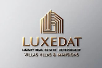 create luxury and modern real estate logo design for you