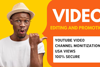 do USA video youtube promotion organic views video monitization