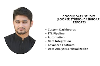 develop interactive google data studio or looker dashboard reports