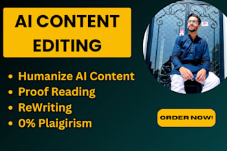 rewrite, humanize and proofread ai and chat gpt content