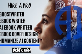 be proficient ebook writer ghostwriter ai ebook humanize ai content ebook cover