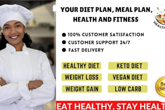 make your diet plan, meal plan, health and fitness