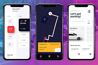 develop smart car parking app car space app parking finder app car tracking app