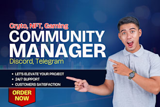 be your crypto telegram community manager telegram moderator