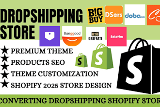 build shopify ebay wix weebly business website store design or redesign