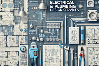 design electrical plan plumbing mep drawing autocad draft for home house