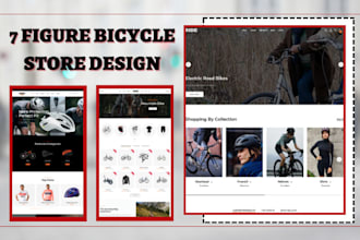 design 7 figure bicycle website bicycle shopify store quad dealership store