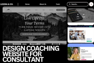 design highly educative coaching website consultant website speaker website