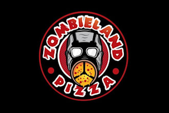 make particular pizza food truck logo