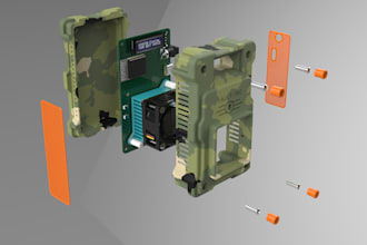 design custom plastic enclosure for electronics pcbs