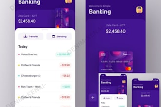 design fintech app, payment app, finance app, money transfer app, ui ux design