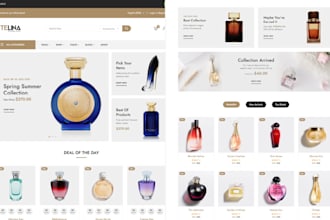 design perfume shopify store dropshipping fragrance store beauty perfume website