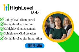 gohighlevel client portal sub account management zapier integration crm set up