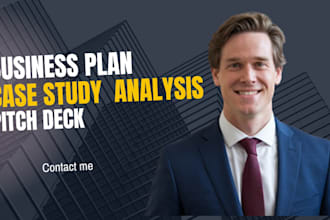 expertly write on economics, business plan, pitch deck, case study analysis